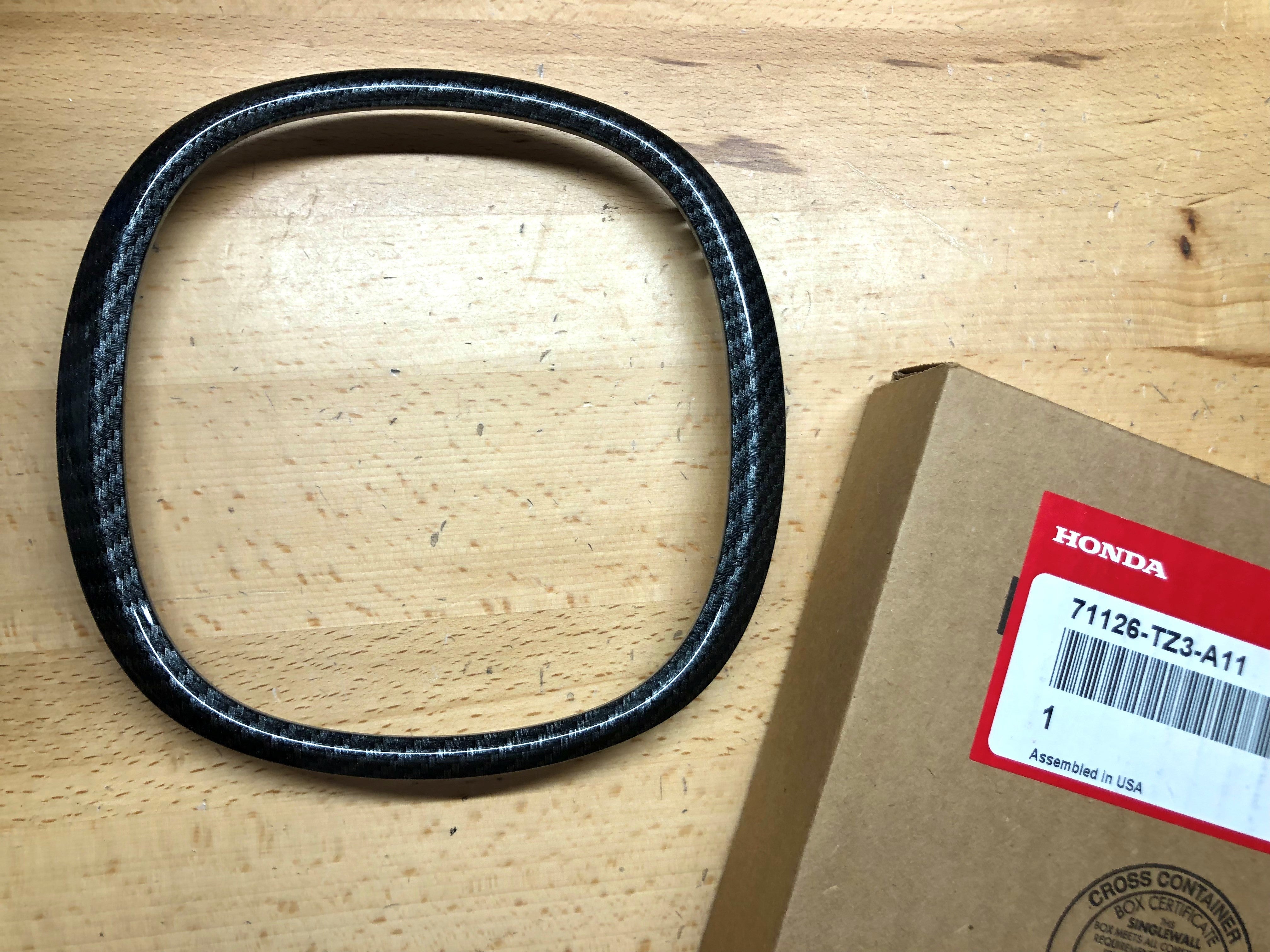 Acura TLX 18-20 Carbon Fiber Front Grille Emblem Ring OEM – Deep