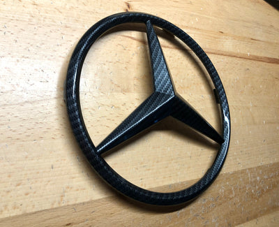 Mercedes C E Carbon Fiber Effect Front Grille Star CLA GLA
