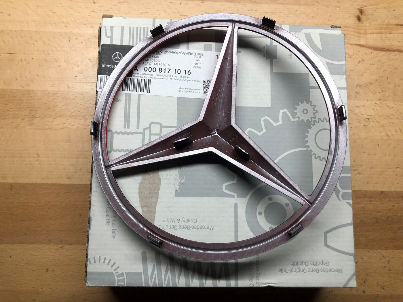 Mercedes-Benz Genuine Radiator Grille Star Emblem Base Plate, A2058806406
