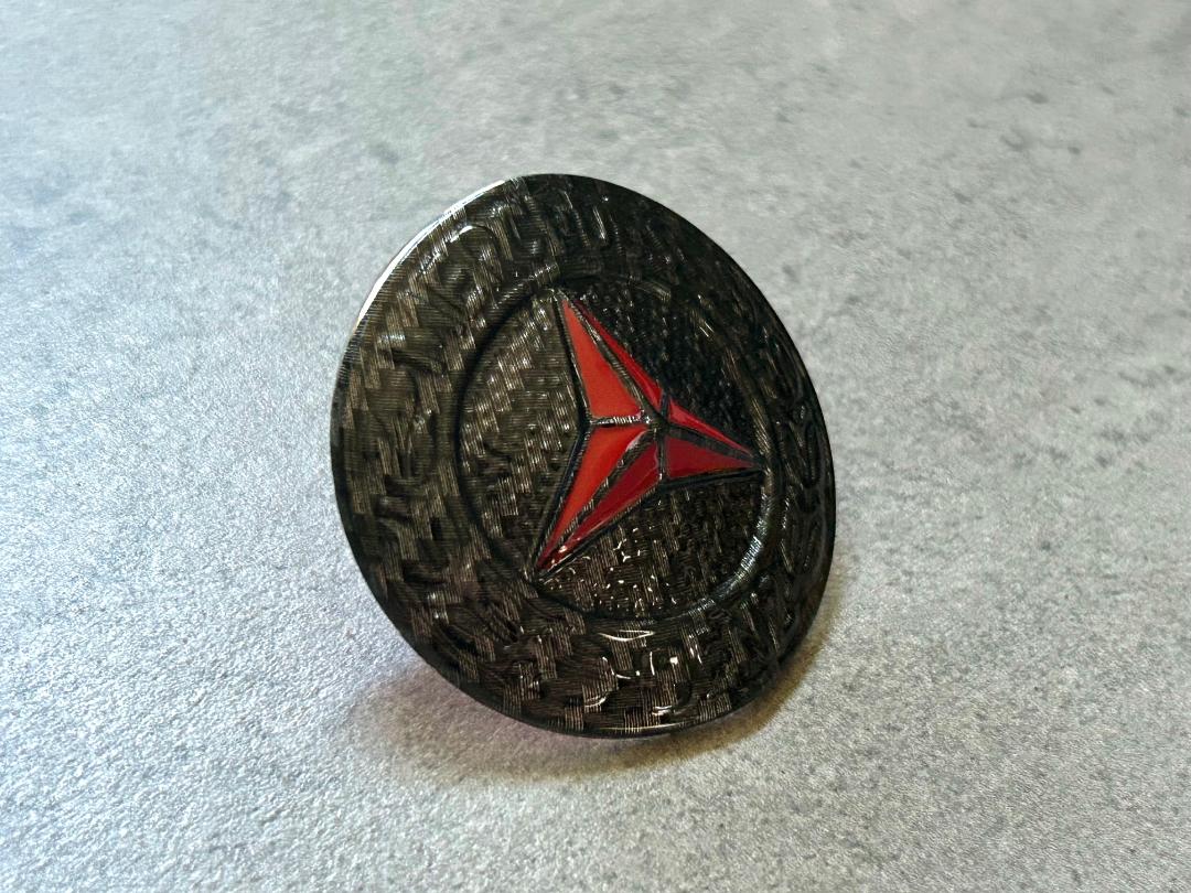 Mercedes W114 W115 Carbon Fiber Grille Star OEM Emblem