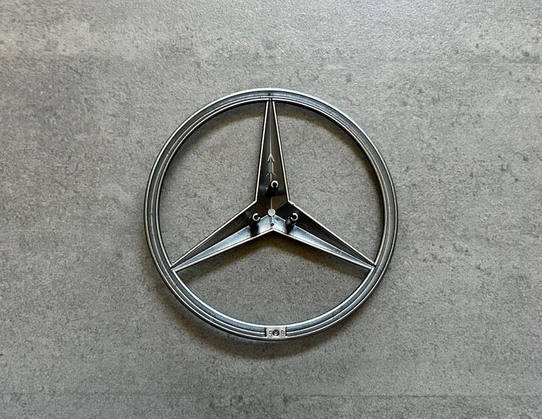 Mercedes GL ML Matte Carbon Fiber Rear Star Emblem OEM W164