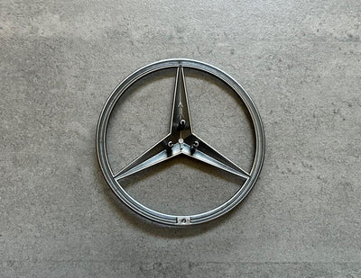 Mercedes GL ML Matte Carbon Fiber Rear Star Emblem OEM W164