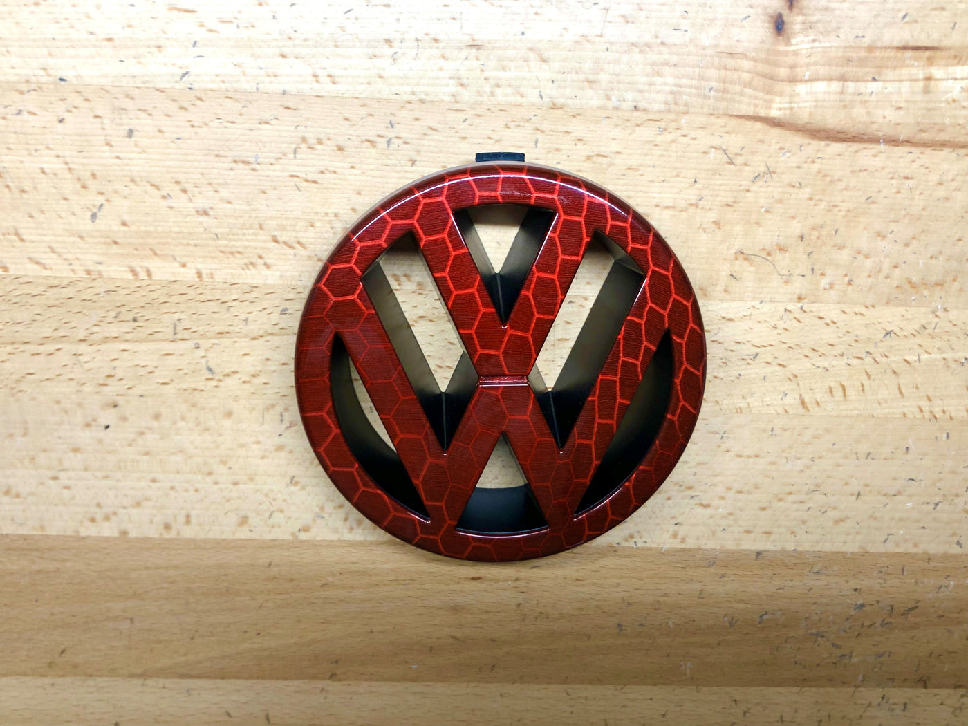 Volkswagen Jetta MK4 00-05 Red Honeycomb Grille Emblem OEM
