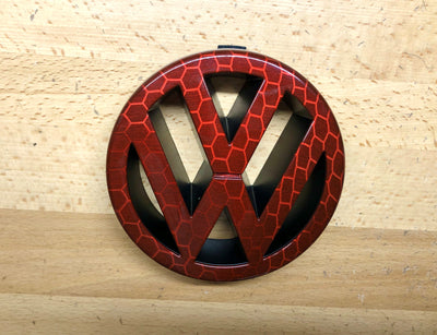 Volkswagen Jetta MK4 00-05 Red Honeycomb Grille Emblem OEM