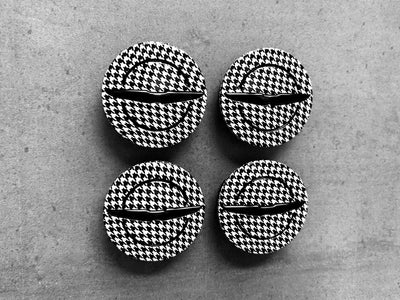 Chrysler 300 Houndstooth Wheel Center Cap Set x4 11-23 OEM