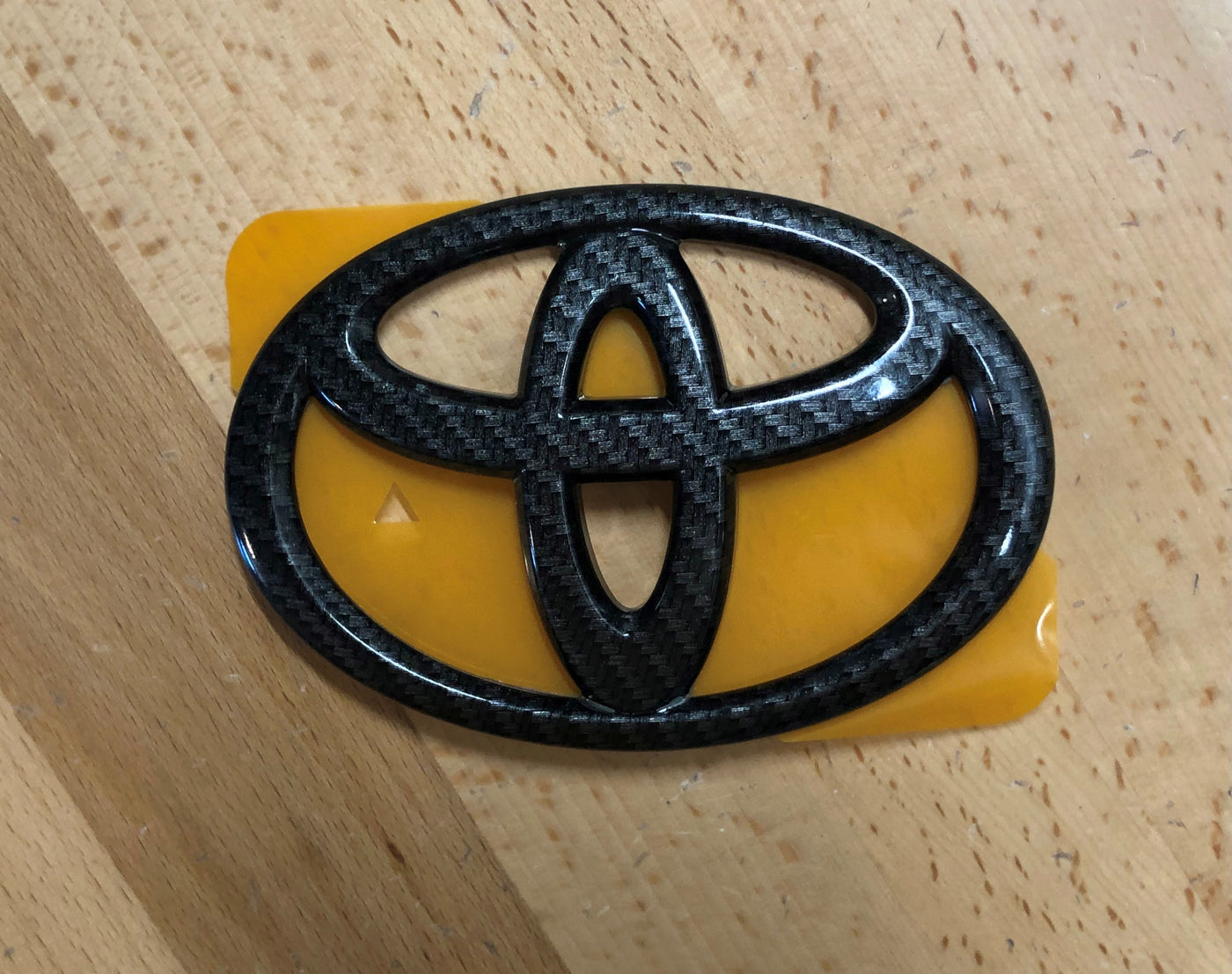 Toyota Camry Highlander Carbon Fiber Effect Rear Emblem