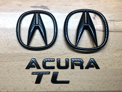 Acura TL Carbon Fiber Effect Emblem Set 2009-2014