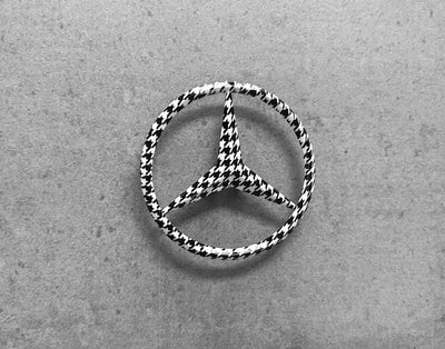 Mercedes C-Class Sedan W203 Houndstooth or Carbon Rear Star Emblem