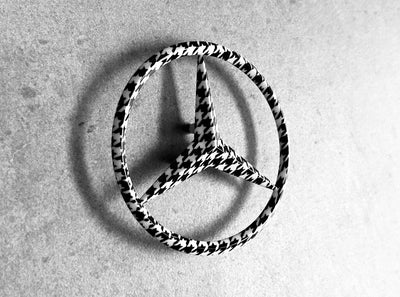 Mercedes C-Class Sedan W203 Houndstooth or Carbon Rear Star Emblem