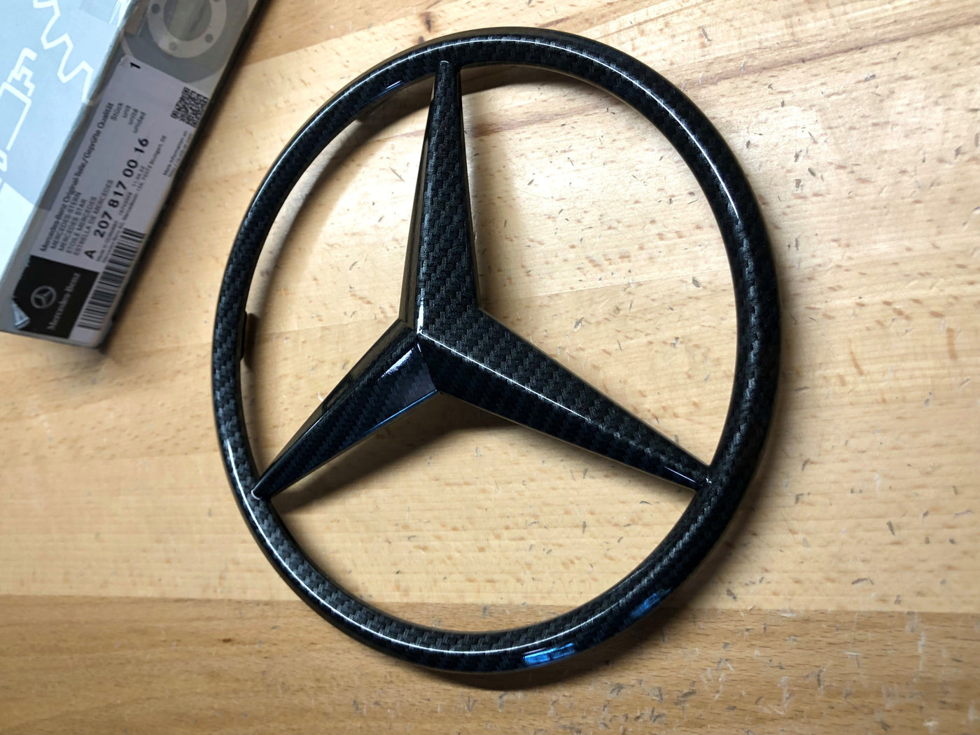 Mercedes C W204 Carbon Fiber Effect Front Grille Star CL G