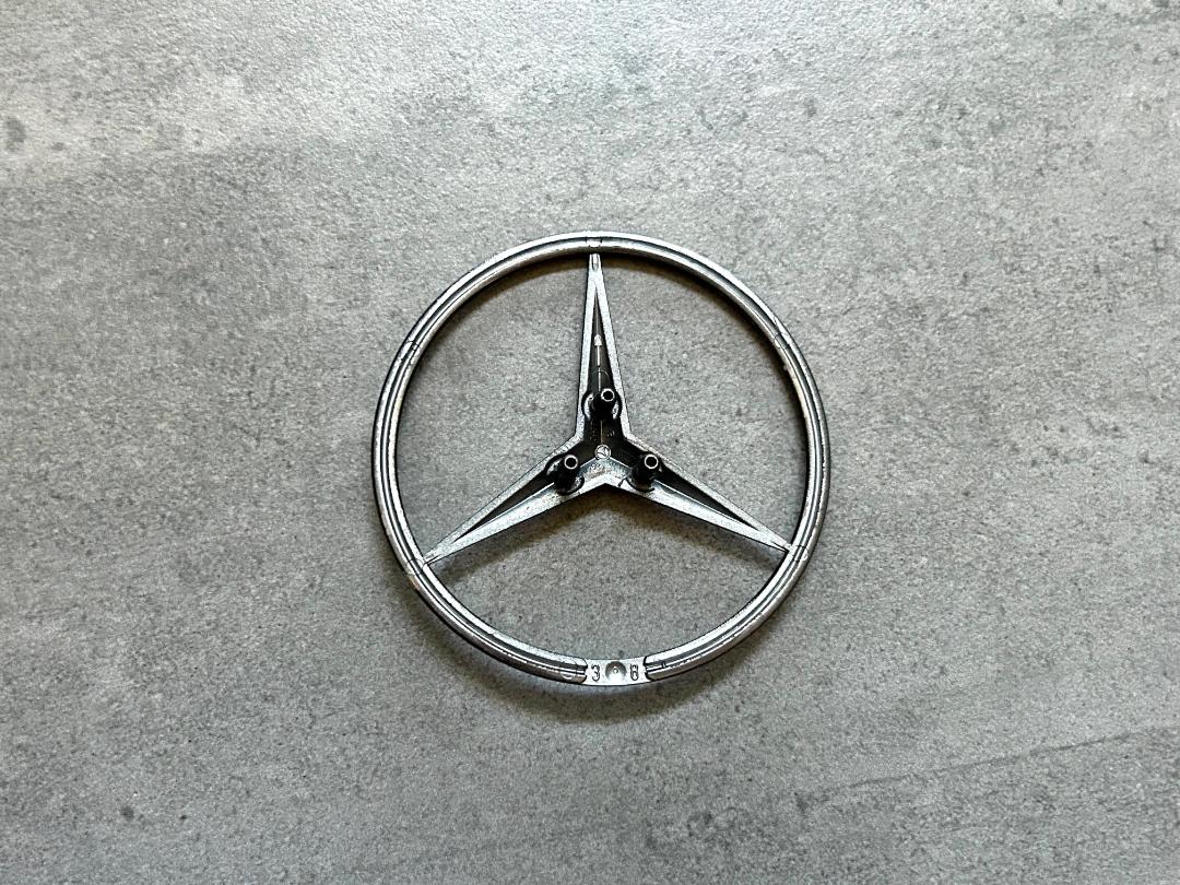 Mercedes R129 Carbon Fiber & Black Rear Star Emblem OEM SL500