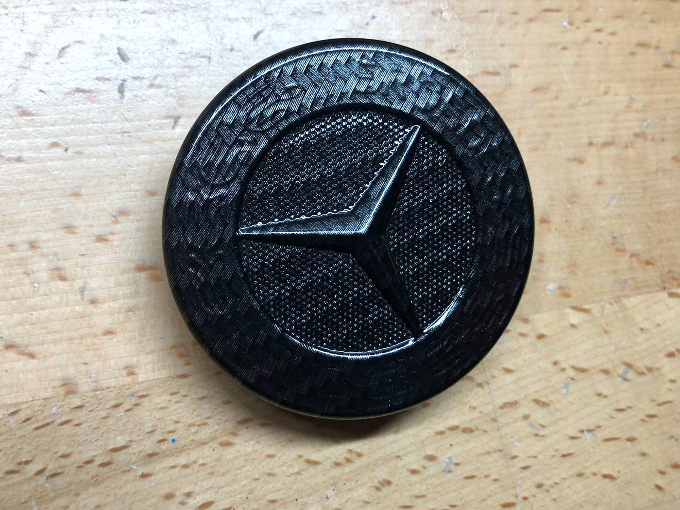 MB CLA GLA Carbon Fiber Front Bumper Emblem OEM Hood Star Badge