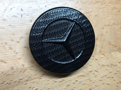 MB CLA GLA Carbon Fiber Front Bumper Emblem OEM Hood Star Badge