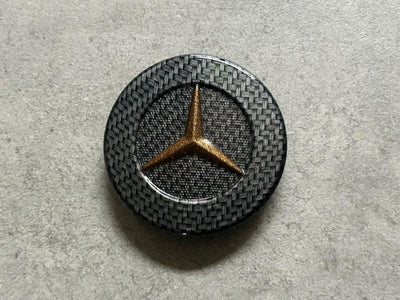 MB CLA GLA Copper & Carbon Front Bumper Emblem OEM Hood Star