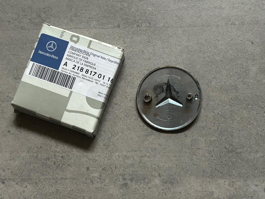 MB CLA GLA Copper & Carbon Front Bumper Emblem OEM Hood Star