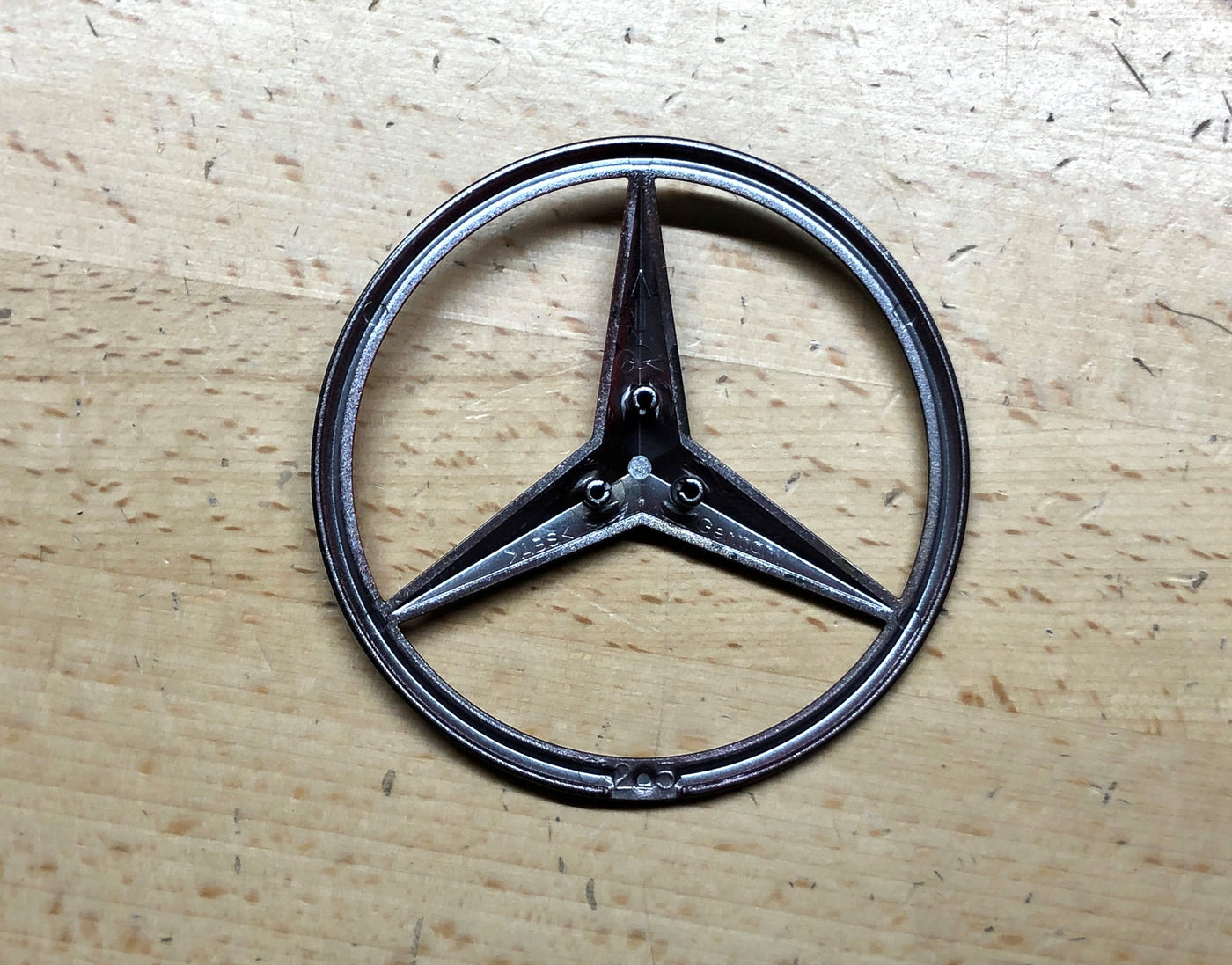 Mercedes S-Class Sedan Red & Carbon Effect Rear Star Emblem OEM W222