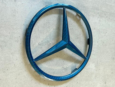 Mercedes GL ML Carbon Fiber Effect Front Grille Star