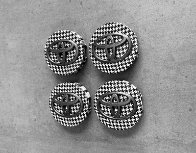 Toyota Highlander Houndstooth Wheel Center Cap Set