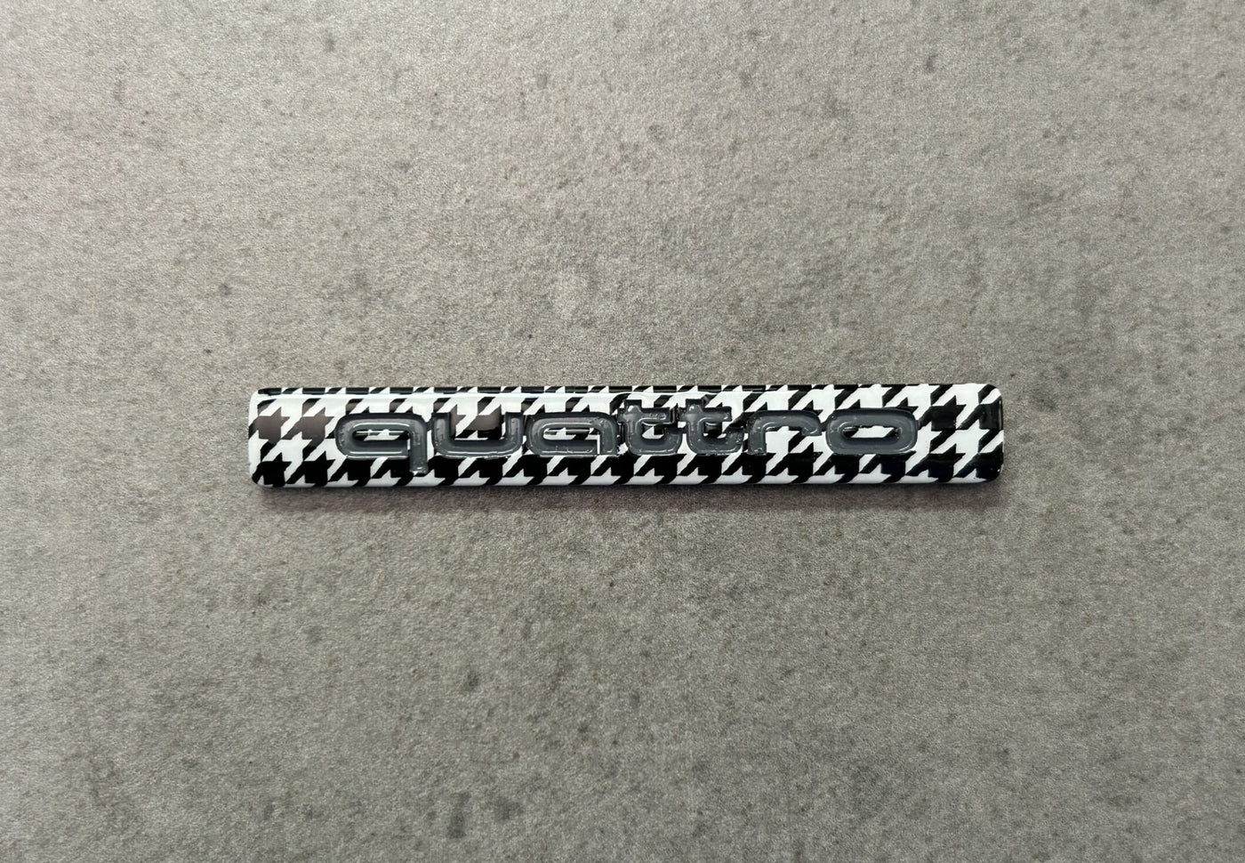 Audi Quattro Houndstooth Rear Emblem OEM