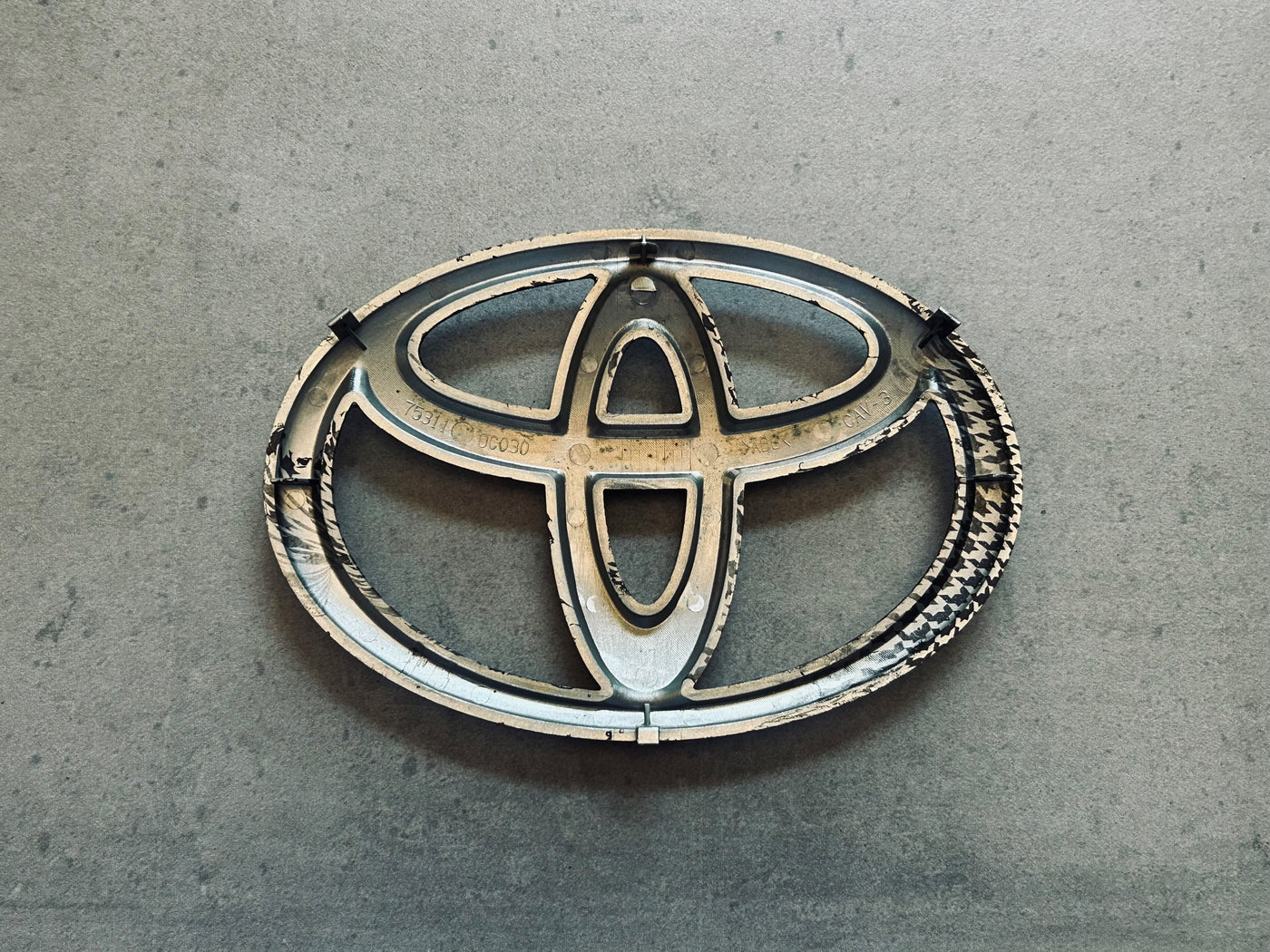 Toyota Tundra Army Green Houndstooth Grille Emblem OEM