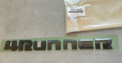 Toyota 4Runner Carbon Fiber Nameplate 10-23 Nightshade Emblem OEM