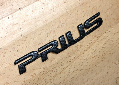 Toyota Prius Carbon Fiber Effect Rear Nameplate