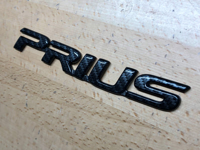 Toyota Prius Carbon Fiber Effect Rear Nameplate