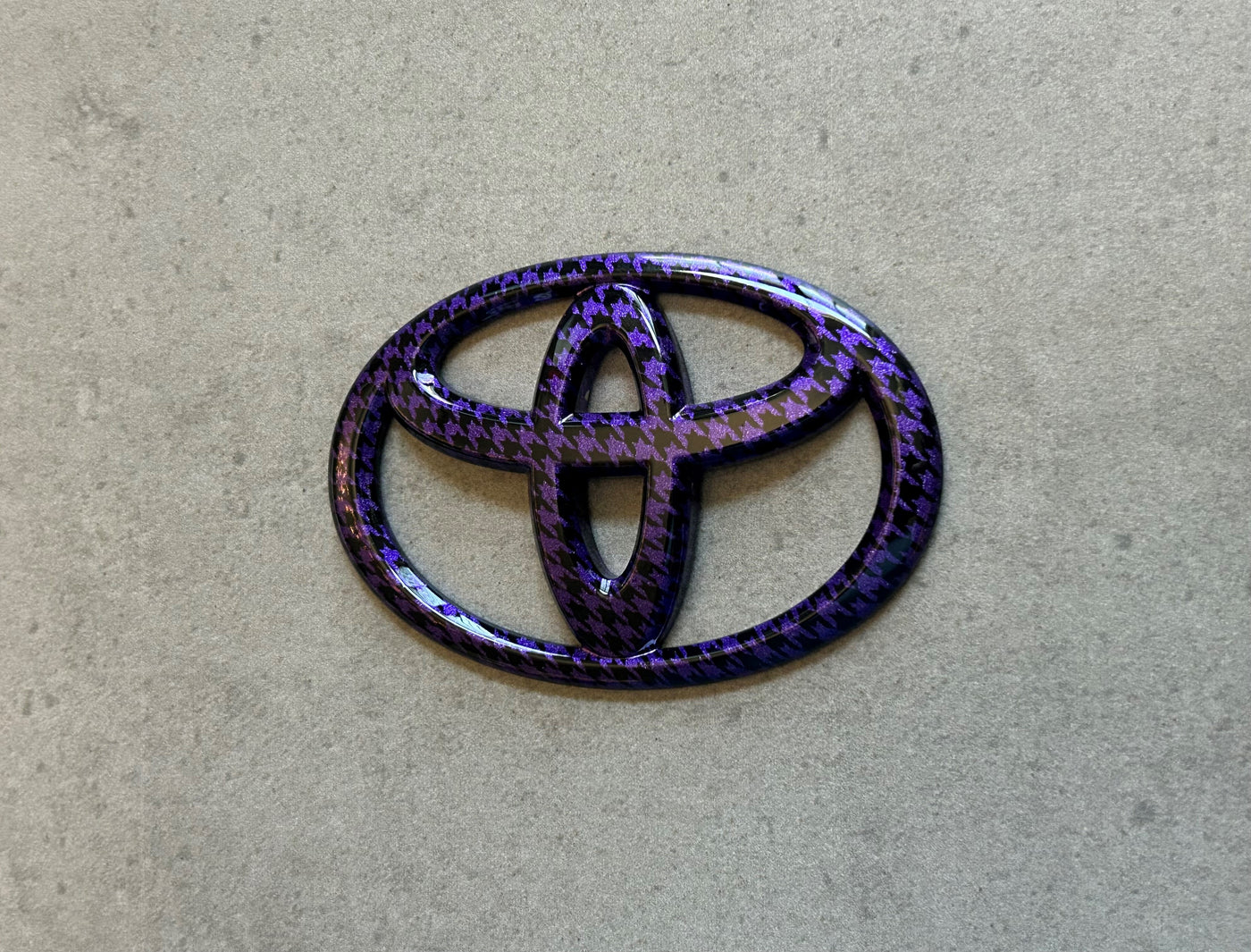 Toyota Rav4 Purple Houndstooth Emblem Rear Logo OEM