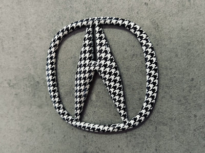 Acura NSX Black & White Houndstooth Emblem Set Genuine OEM