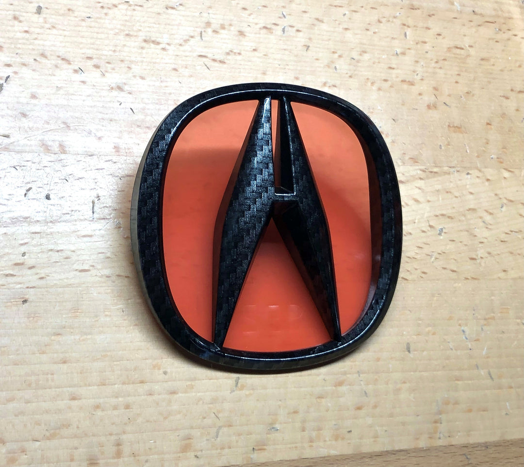 Acura TL 07-08 Black Carbon Fiber Effect Emblem Set – Deep