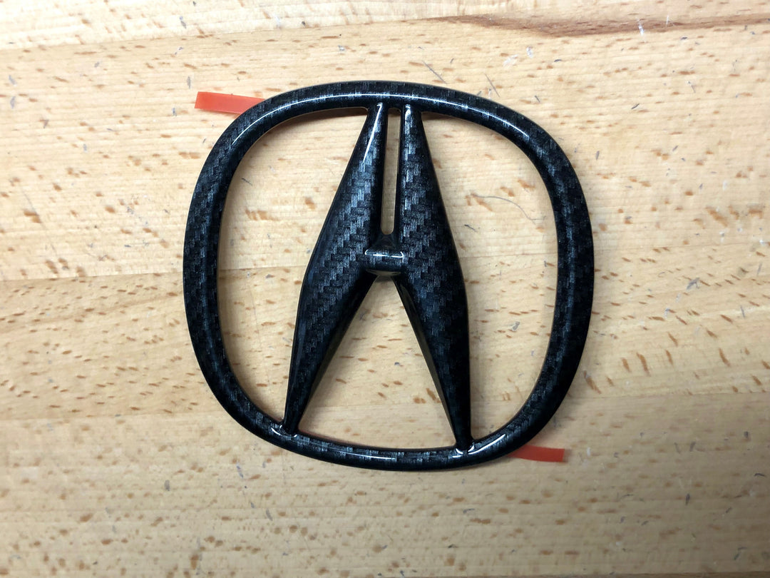 Acura ILX 19-21 Carbon Fiber Rear Emblem – Deep Blue Chrome