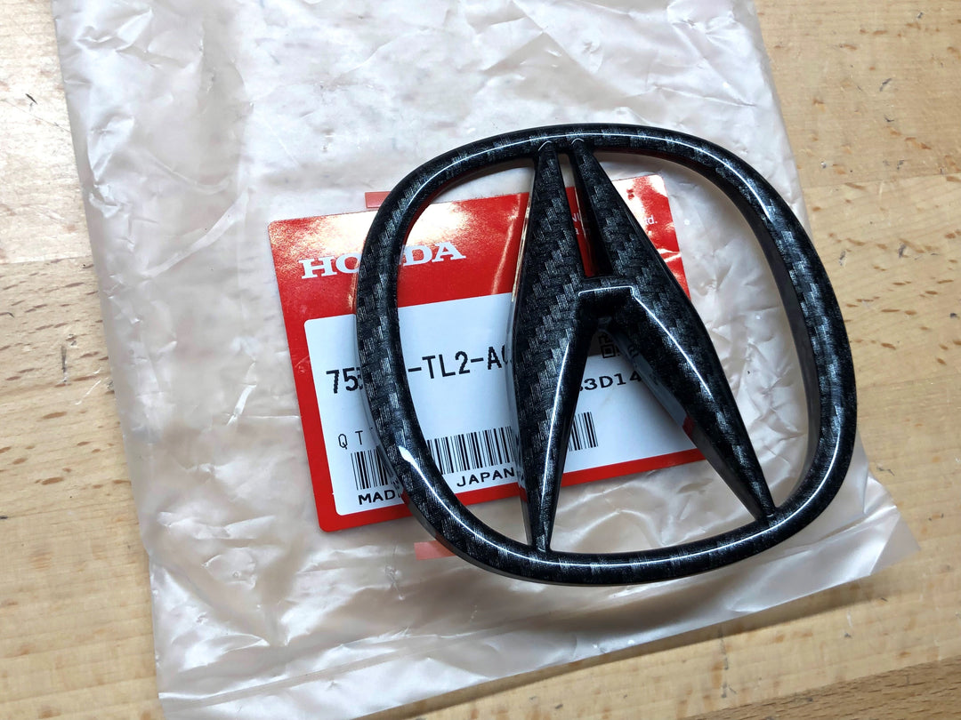 Acura TSX 09-14 Carbon Fiber Rear Emblem Logo – Deep Blue Chrome