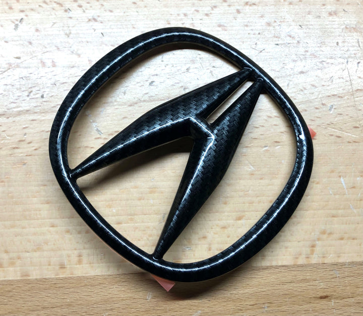 Acura RDX 13-18 Carbon Fiber Effect Rear Emblem Logo – Deep Blue