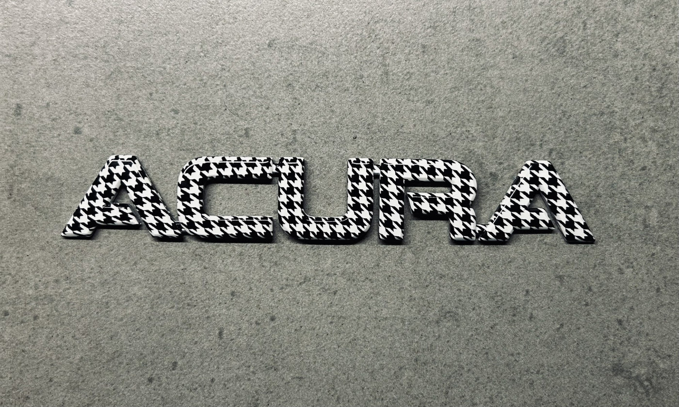 Acura TL TSX Houndstooth Nameplate OEM RSX