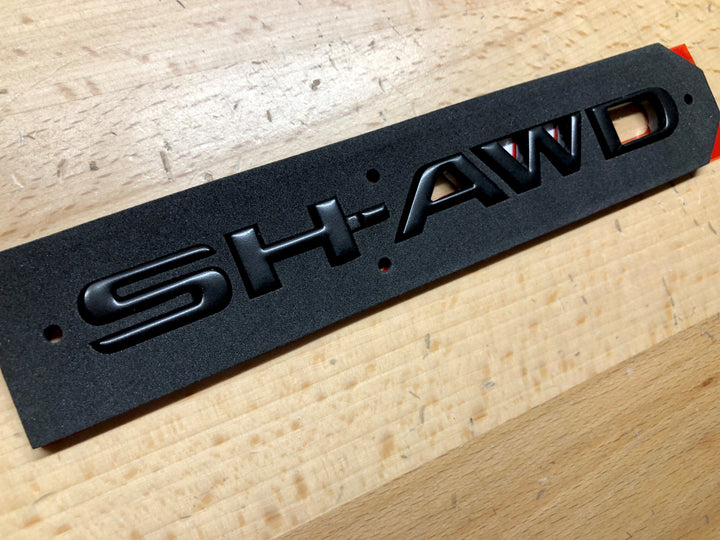 Acura SH-AWD Carbon Effect Emblem MDX TLX RDX – Deep Blue Chrome