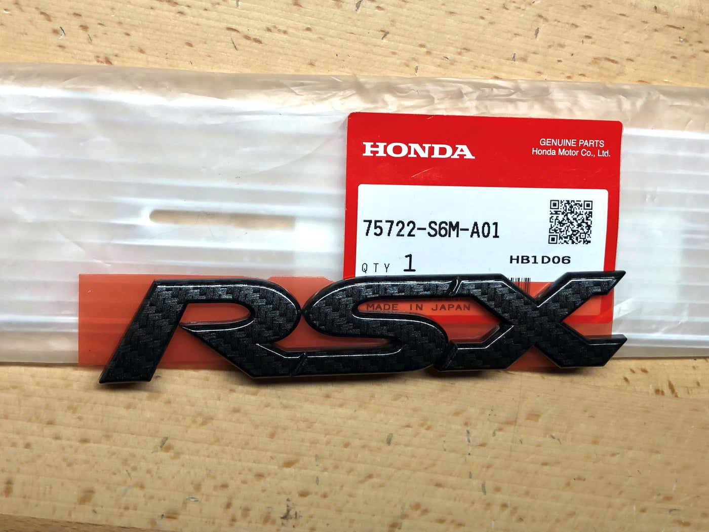 Acura RSX Carbon Fiber Effect Nameplate