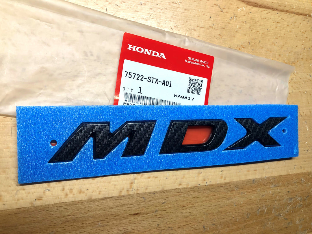 Acura MDX 07-13 Carbon Effect Nameplate OEM – Deep Blue Chrome