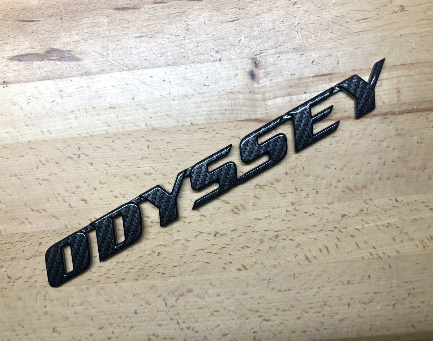 Honda Odyssey Carbon Fiber Effect Nameplate