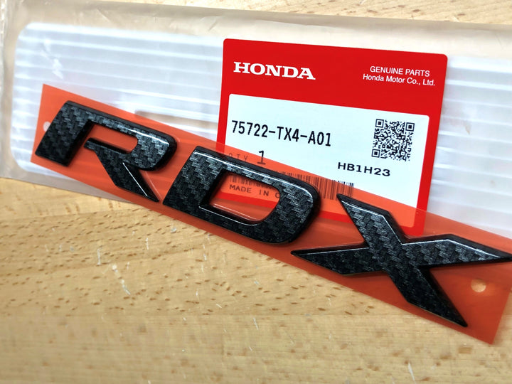 Acura RDX 13-18 Carbon Fiber Effect Nameplate OEM – Deep Blue Chrome