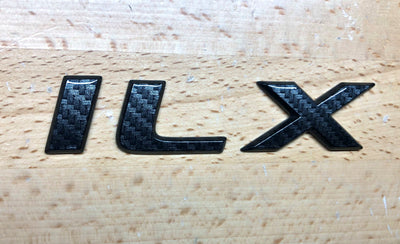 Acura ILX 13-18 Carbon Fiber Effect Rear Nameplate