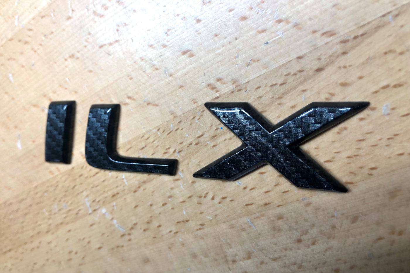 Acura ILX 13-18 Carbon Fiber Effect Rear Nameplate