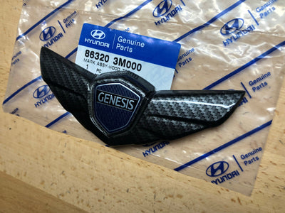 Hyundai Genesis Sedan Carbon Fiber Front Hood Emblem