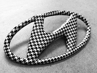 Hyundai Elantra 11-16 Houndstooth Rear Emblem Logo