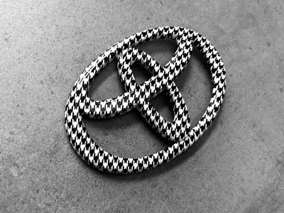 Toyota Prius Houndstooth Rear Emblem Logo