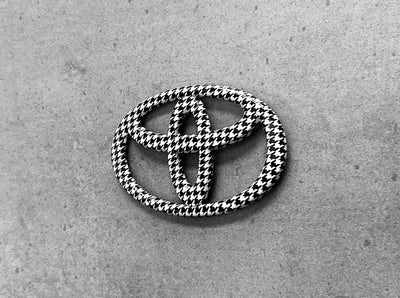 Toyota Prius Houndstooth Rear Emblem Logo