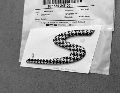 Porsche Cayman "S" Houndstooth Emblem 06-12