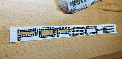 Porsche 911 Houndstooth Rear Emblem GT3 Genuine OEM