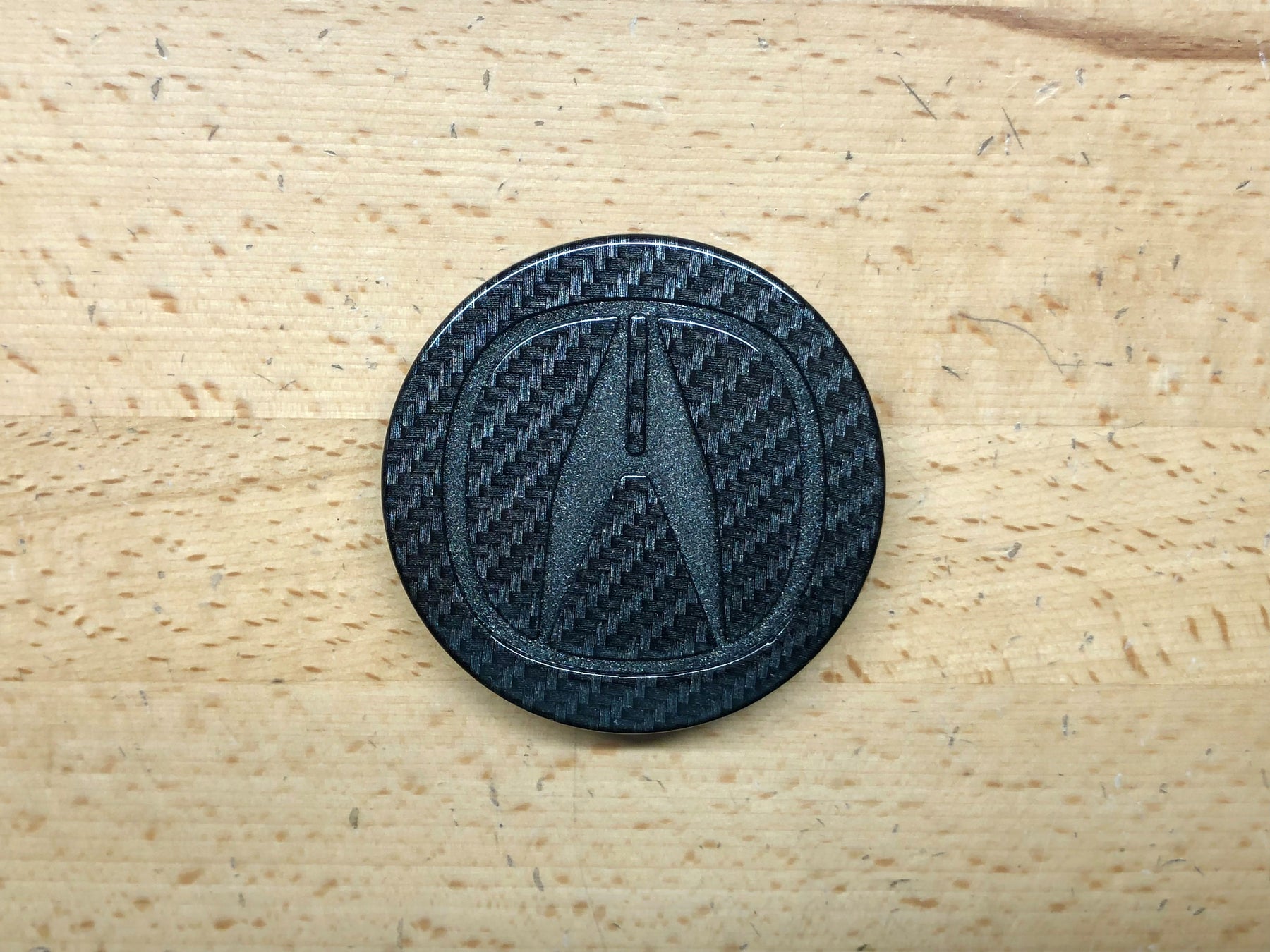 thumbnail interactive-video image 1 of SESHOP 4x Acura Ignition Coil Emblem Badges - Carbon Fiber Style, For RSX TSX ILX TL RDX 1 of 5