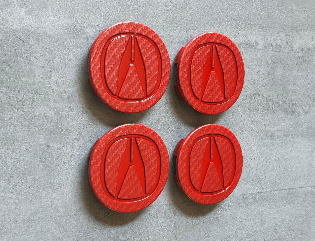 thumbnail image 2 of SESHOP 4x Acura Ignition Coil Emblem Badges - Carbon Fiber Style, For RSX TSX ILX TL RDX 2 of 5