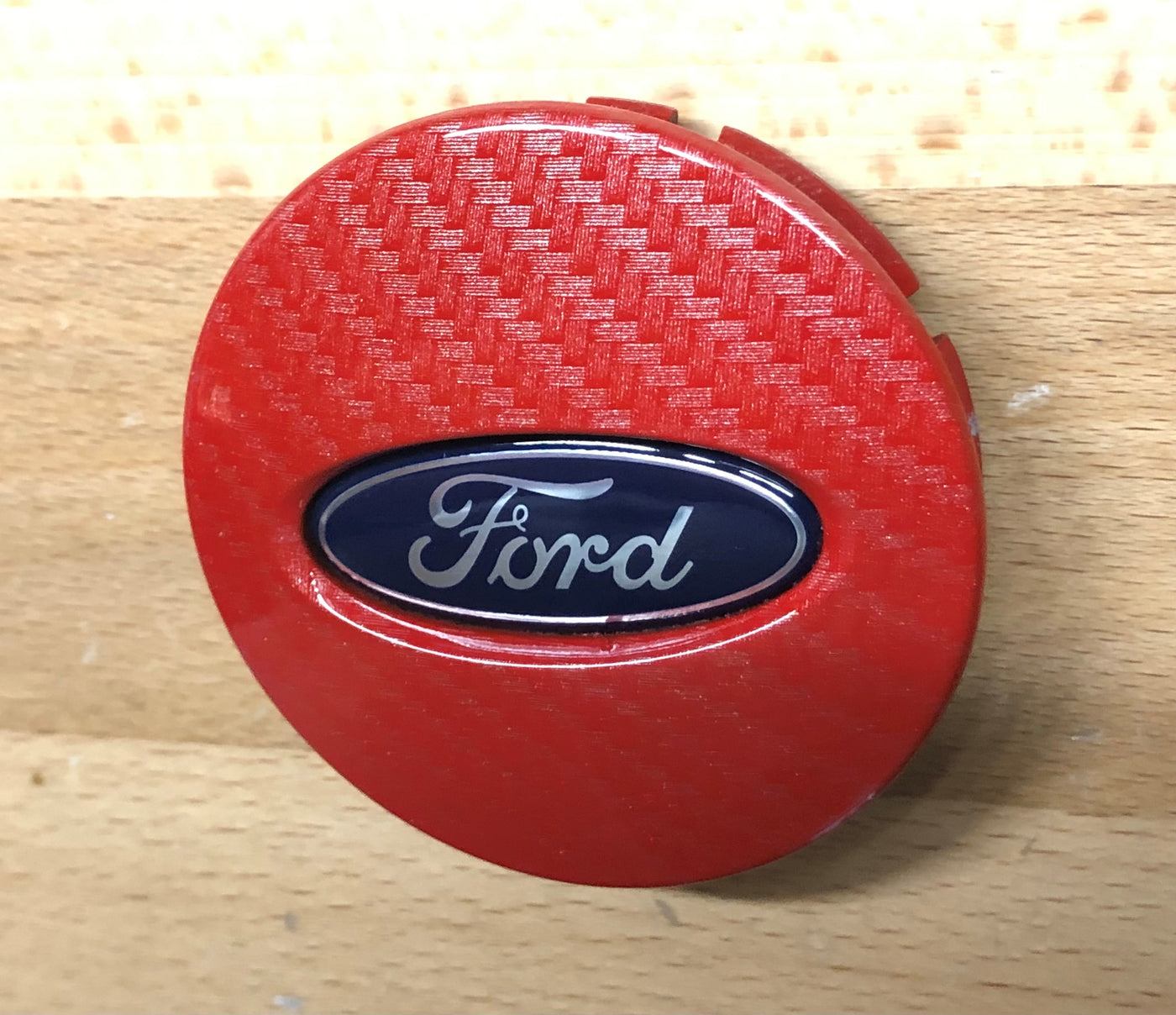 Ford Explorer Red Carbon Fiber Wheel Center Cap x4 Set OEM